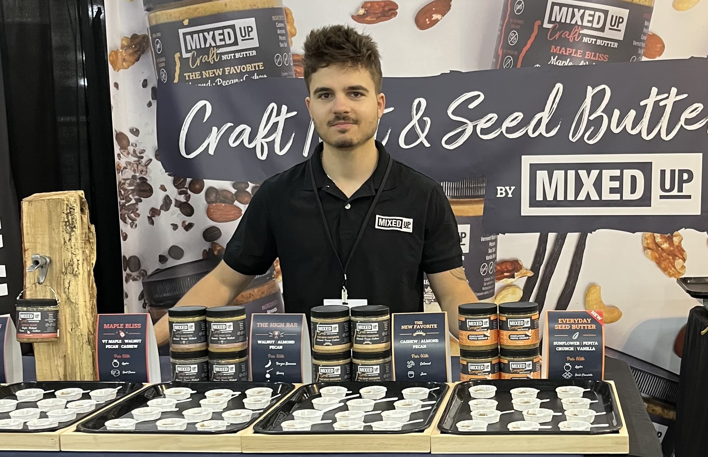 Kent Arnold at the Mixed Up Foods booth